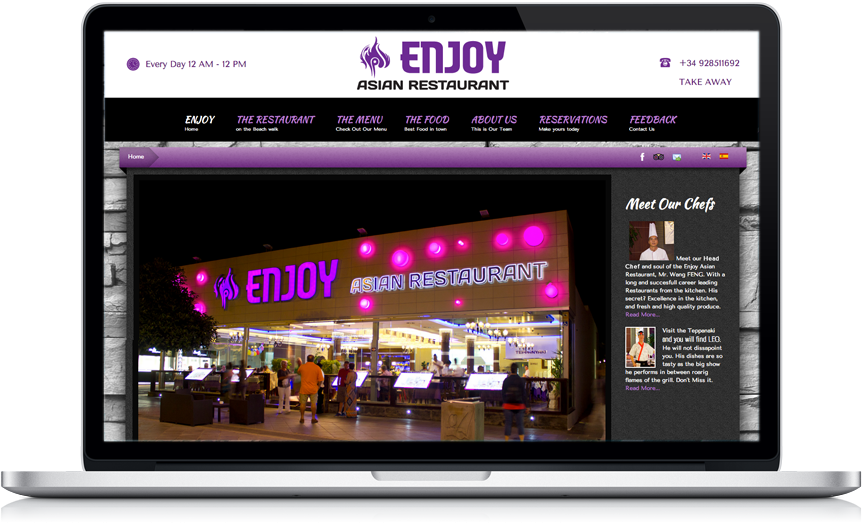 Diseño Web Gastronómico: La Nueva Cara Online de Enjoy Asian
