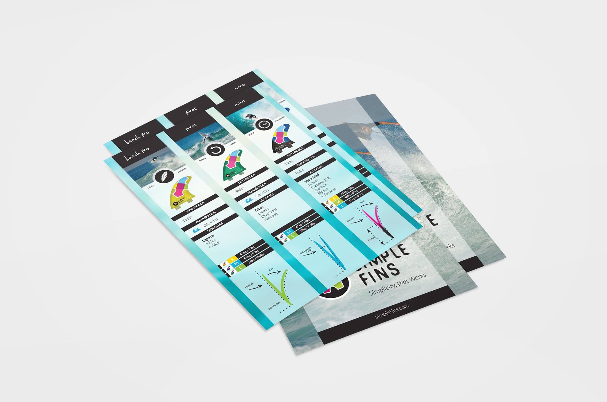 Marketing Directo: Nuevo Diseño de Flyer para Simple Fins